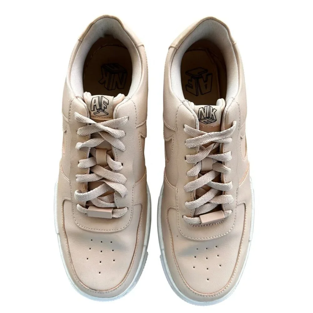 Nike Air Force 1 Pixel Athletic Lace Up Shoe‎ Womens Size 12 Pink White